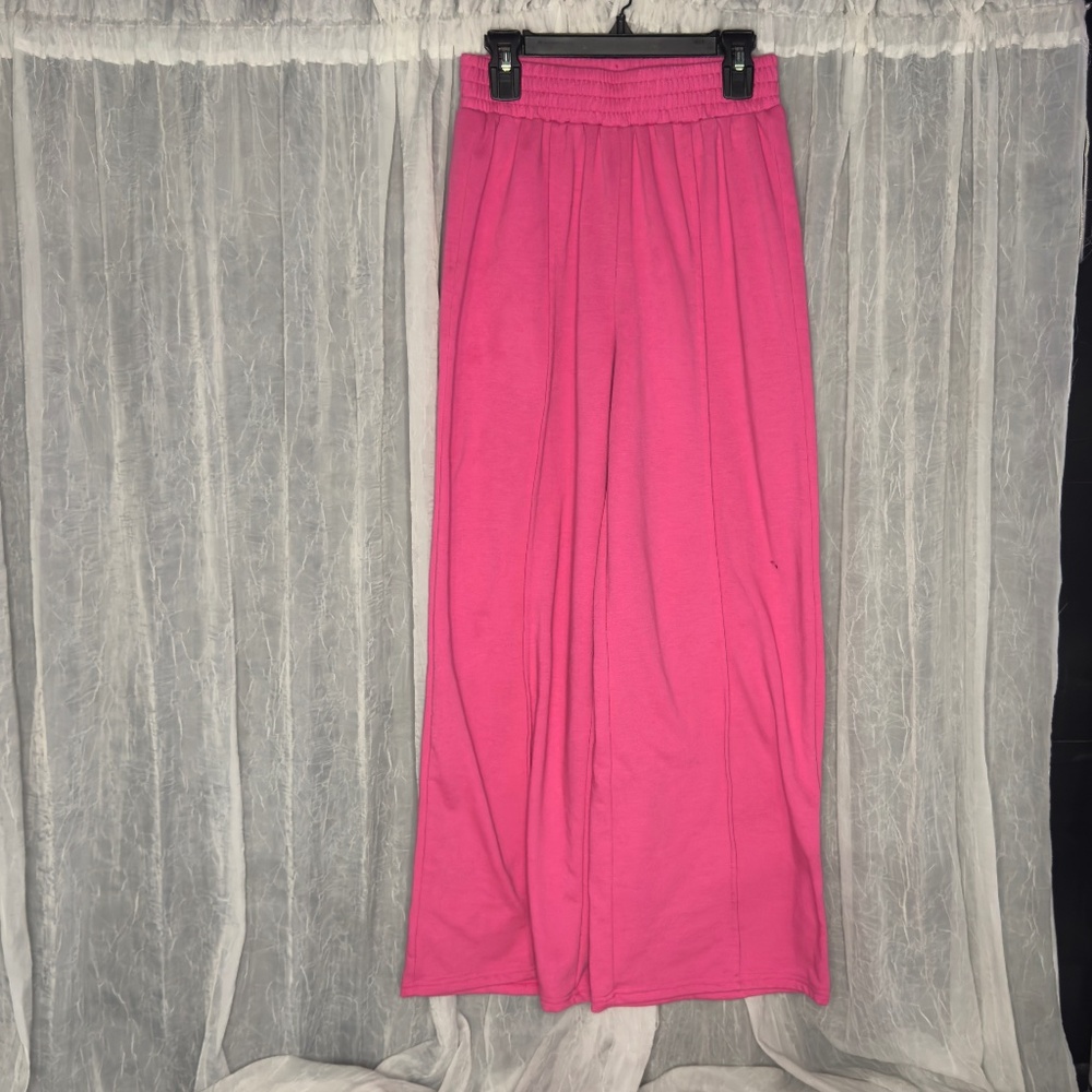 Girl’s SHIEN Vibrant Pink Wide-Leg Pants